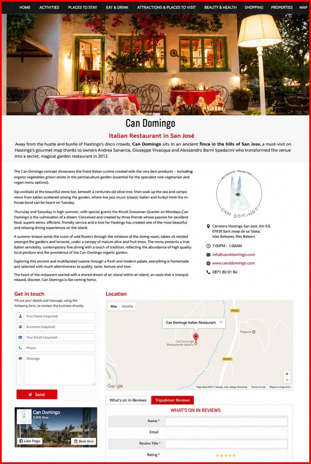 Sales Page Example when Advertise with us What's on in Inverness.com